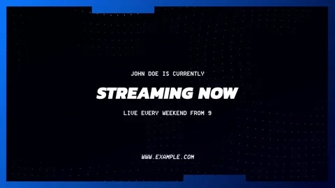 Slick Gaming Streamer Titles Stock After Effects