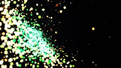 A slick modern motion graphics animation of an exploding, calmness, then Video stock 97261046