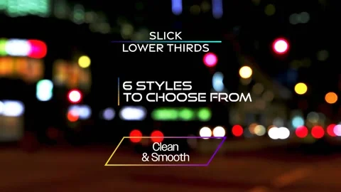 Slick Simple Lower Thirds Stock After Effects