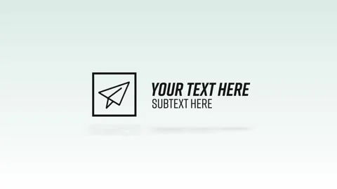 Slick Social Icon Titles Stock After Effects