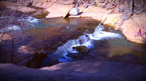 Slid Rock MS Styled Stock Footage 60796713