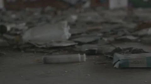 Slide away from Syringe Video stock 10594320