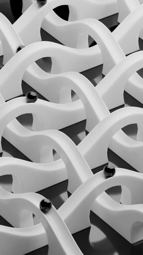 Slide Balls Loop 3D animation Stock Footage 267003707