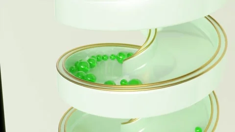 Slide Balls Loop 3D animation Stock Footage 267005103