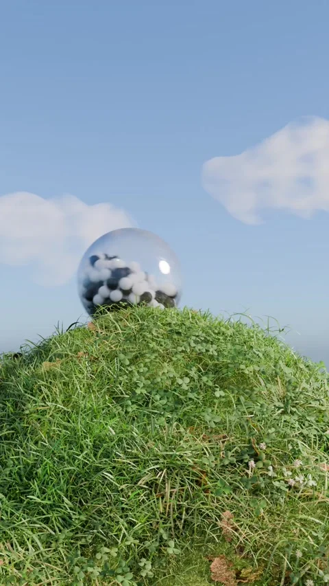 Slide Balls Loop 3D animation Stock Footage 267005778