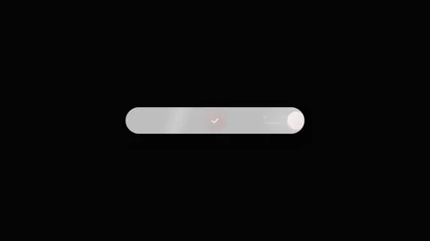Slide to Begin User Interface Animation Checkmark Confirmation Vídeo Stock 332695272