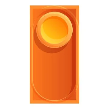 Slide button interface icon, cartoon style Stock Illustration