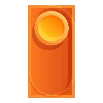Slide button interface icon, cartoon style Illustrazione stock