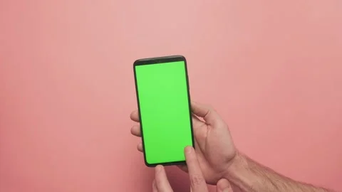 Slide Gesture On Green Screen Smartphone 스톡 동영상 157212097