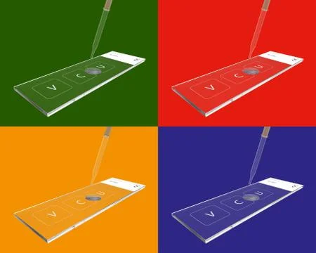 Slide glass Stock Illustration