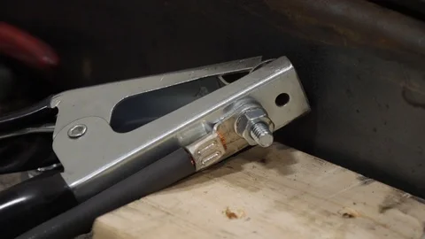 Slide to Ground Clamp Stock Footage 87125775