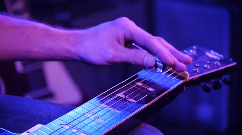 Slide guitar 스톡 동영상 45591311