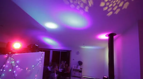 Slide of house party 库存影片 39845810
