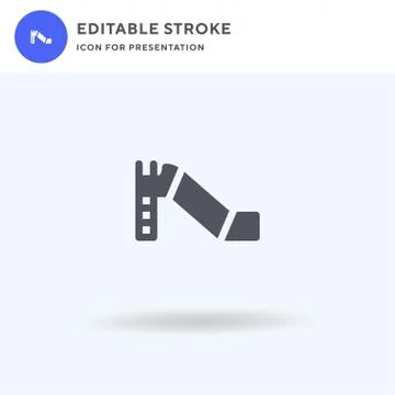 Slide icon vector, filled flat sign, solid pictogram isolated on white, logo  Stock Illustration
