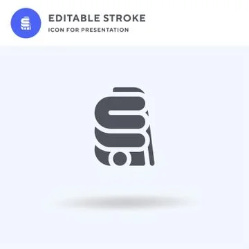 Slide icon vector, filled flat sign, solid pictogram isolated on white, logo Stock Illustration