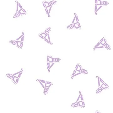 Slide kindergarten glyph seamless pattern Illustration