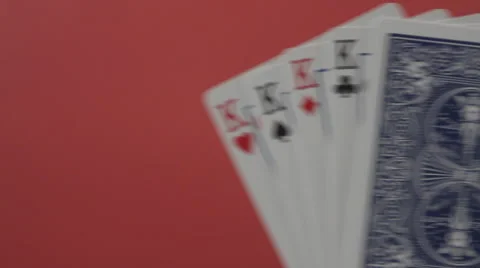 Slide to King Playing Cards Stock-Footage 52946251