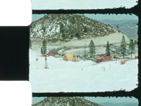 Slide Mountain Nevada 1966 Ski Area Wide 5 Stock Footage 306994816
