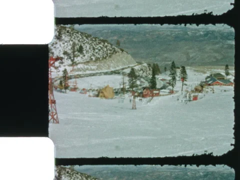 Slide Mountain Nevada 1966 Ski Lift 2 Stock Footage 306995434