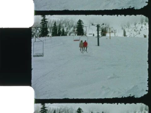 Slide Mountain Nevada 1966 Ski Lift 5 Stock Footage 306995976