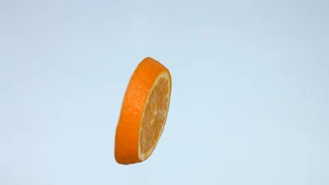 A Slide Orange Rotanting Stock Footage 91517798