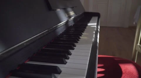 Slide on Piano Stock Footage 55040426