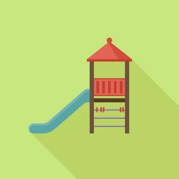 Slide play equipment Stock Illustration