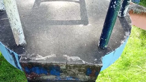 Slide at the playground Stock Footage 324777446