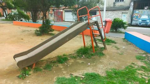 Slide in Playground Stock Photos