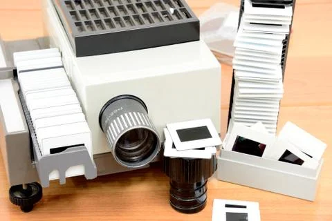 Slide projector Stock-Fotos