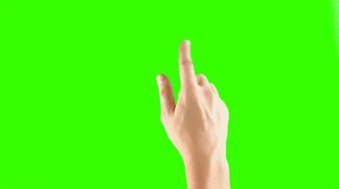 SLIDE RIGHT Hand Gesture For Tablets And Smartphones On Green Screen Ipad Iphone Stock Footage 68444625