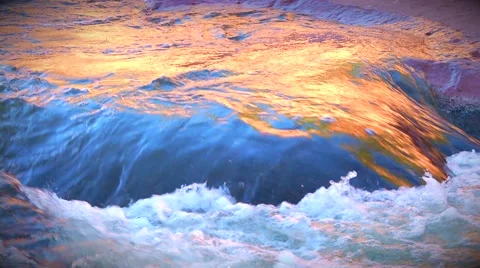 Slide Rock MS Water Roll Stock Footage 60796979