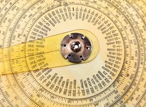 Slide rule Foto stock