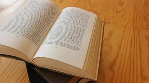 Slide shot of books Video stock 11867607