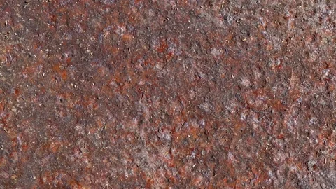 Slide shot of a detailed macro texture of a rusty iron sheet. Slow dolly shot Stock-Footage 203827224