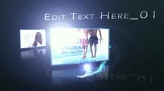Slide show with particle swirl Stock After Effects