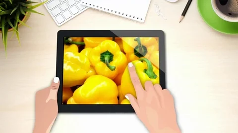 Slide Show on the tablet Modèle After Effects