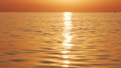 Slide slow motion of the sea surface with small waves of the sun Stock Footage 100088793