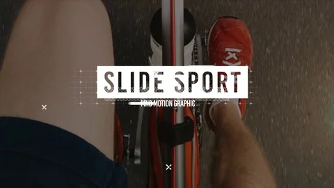Slide Sport After Effects stock