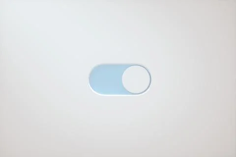 Slide switch and touch button, science and technology, 3d rendering. Stock Photos