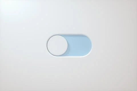 Slide switch and touch button, science and technology, 3d rendering. Stock Photos