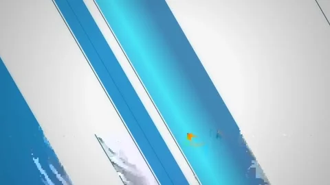 Slide Transitions. Abstract blue diagonal glowing lines on black background Stock Footage 341547194