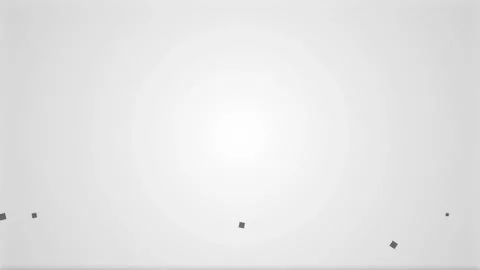 Slide Transitions. Minimalist grey square particles on a solid black background Stock Footage 341546876