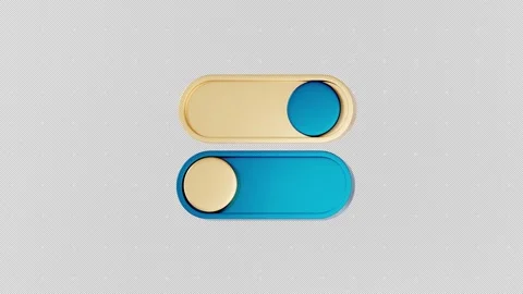 On Off Slider Button for Interface Design on Transparent Background Stock Footage 308481363