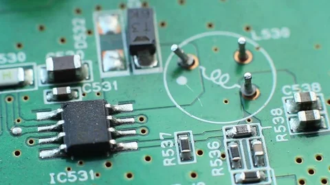 Slider Circuit Board 13 Stock Footage 73045357