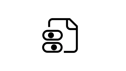 Slider Control Document Icon Stock Footage 335591687