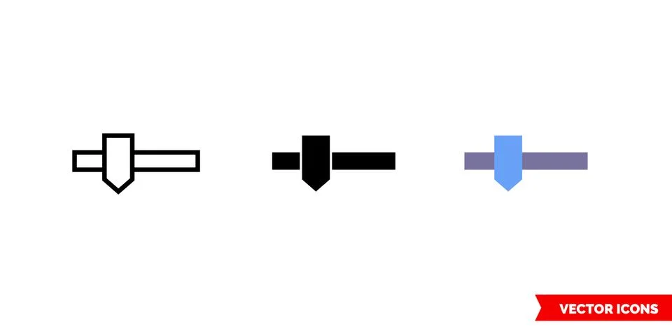 Slider control icon of 3 types. Isolated vector sign symbol. Stock Illustration