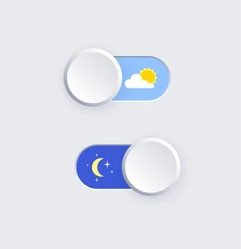 Slider Day Night Stock Illustration