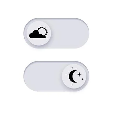 Slider Day Night Illustrazione stock