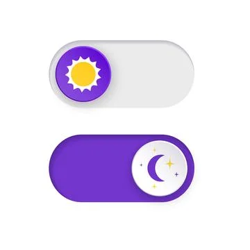 Slider Day Night Stock Illustration